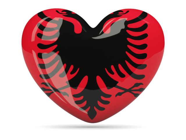 Heart icon. Download flag icon of Albania at PNG format