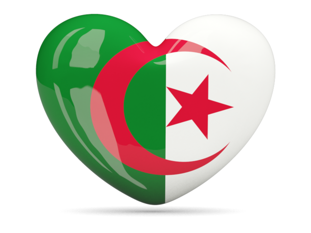 Heart icon. Download flag icon of Algeria at PNG format