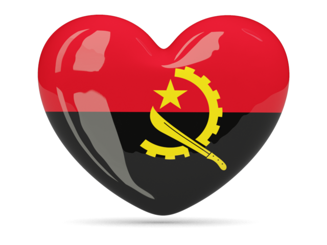 Иконка-сердце. Скачать флаг. Ангола
