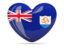 Anguilla. Heart icon. Download icon.
