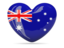 Australia. Heart icon. Download icon.