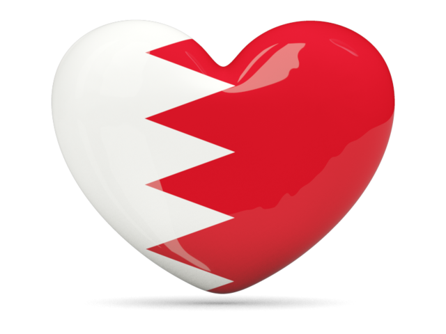 Иконка-сердце. Скачать флаг. Бахрейн