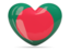 Bangladesh. Heart icon. Download icon.