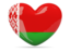 Belarus. Heart icon. Download icon.