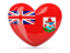 Bermuda. Heart icon. Download icon.
