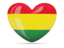 Bolivia. Heart icon. Download icon.