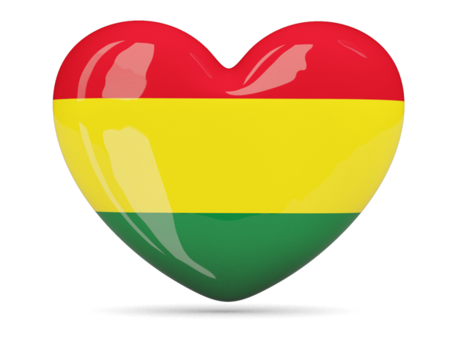 Иконка-сердце. Скачать флаг. Боливия