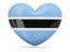 Botswana. Heart icon. Download icon.