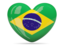 Brazil. Heart icon. Download icon.