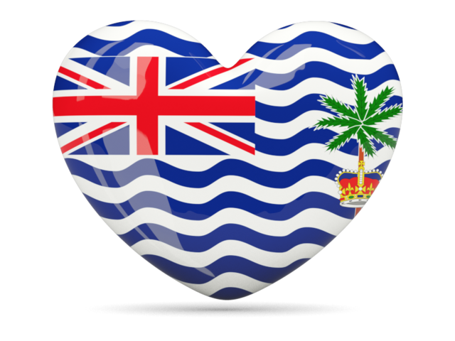 Иконка-сердце. Скачать флаг. Британская территория в Индийском океане