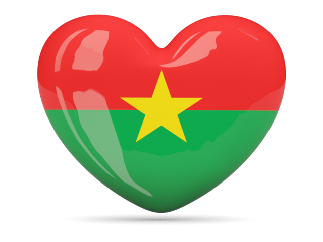 Иконка-сердце. Скачать флаг. Буркина Фасо