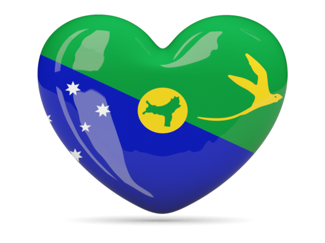 Heart icon. Download flag icon of Christmas Island at PNG format