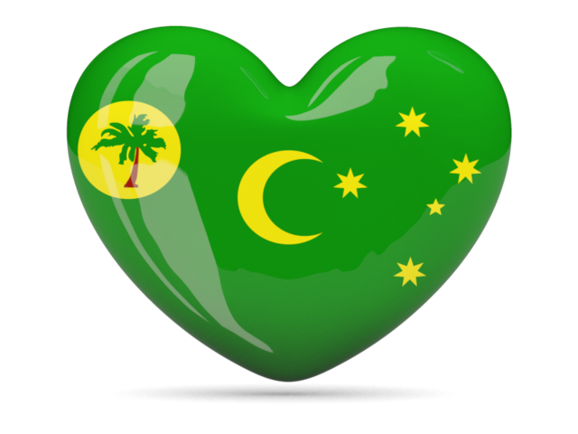 Heart icon. Download flag icon of Cocos Islands at PNG format