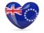 Cook Islands. Heart icon. Download icon.