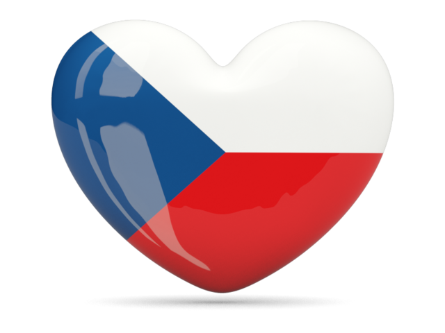 Иконка-сердце. Скачать флаг. Чехия