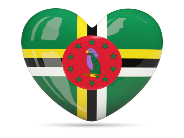 Heart icon. Download flag icon of Dominica at PNG format