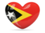 East Timor. Heart icon. Download icon.