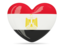 Egypt. Heart icon. Download icon.