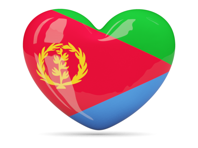 Иконка-сердце. Скачать флаг. Эритрея