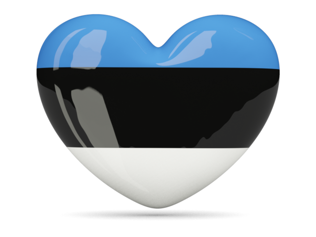 Иконка-сердце. Скачать флаг. Эстония
