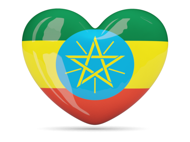 Heart icon. Download flag icon of Ethiopia at PNG format