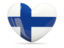 Finland. Heart icon. Download icon.