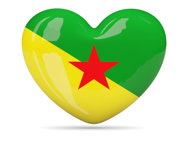 Heart icon. Download flag icon of French Guiana at PNG format