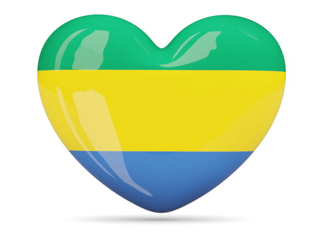 Heart icon. Download flag icon of Gabon at PNG format