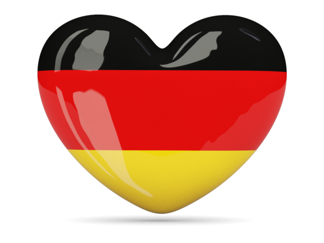 Иконка-сердце. Скачать флаг. Германия