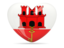 Gibraltar. Heart icon. Download icon.