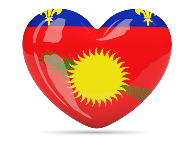 Heart icon. Download flag icon of Guadeloupe at PNG format