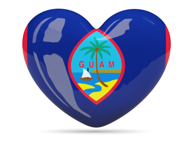 Heart icon. Download flag icon of Guam at PNG format