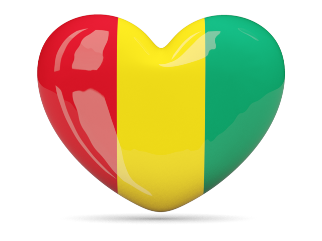 Иконка-сердце. Скачать флаг. Гвинея