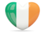 Ireland. Heart icon. Download icon.