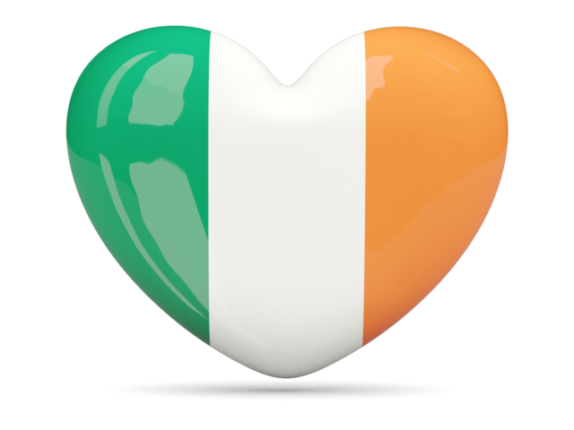 Иконка-сердце. Скачать флаг. Ирландия