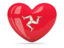 Isle of Man. Heart icon. Download icon.