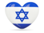 Israel. Heart icon. Download icon.