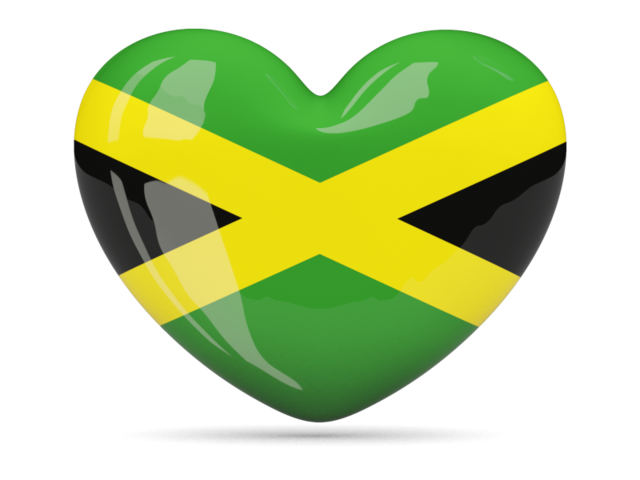 Иконка-сердце. Скачать флаг. Ямайка