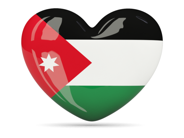 Иконка-сердце. Скачать флаг. Иордания