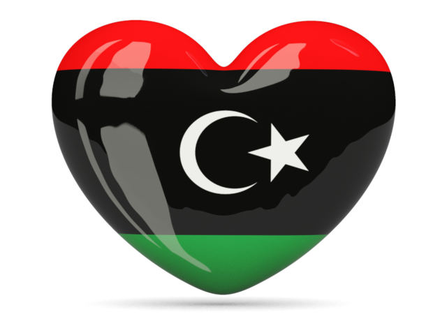 Иконка-сердце. Скачать флаг. Ливия