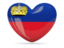 Liechtenstein. Heart icon. Download icon.