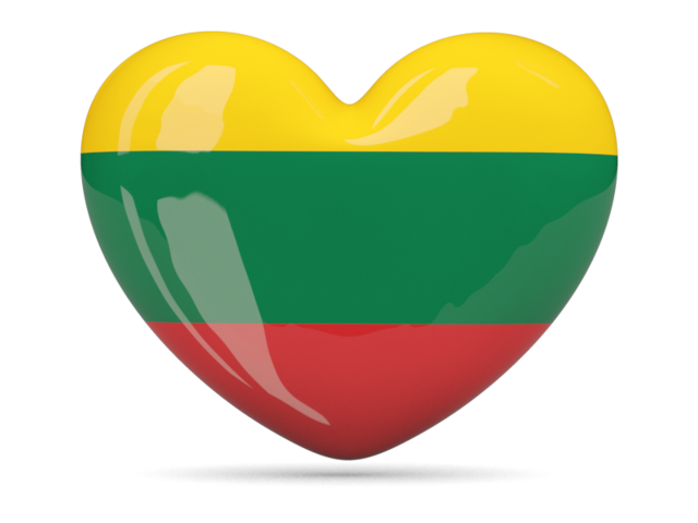 Heart icon. Download flag icon of Lithuania at PNG format