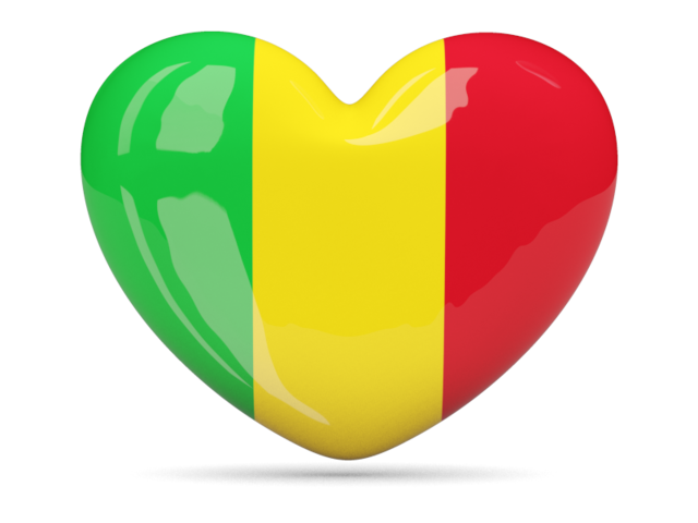 Heart icon. Download flag icon of Mali at PNG format