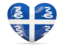 Martinique. Heart icon. Download icon.