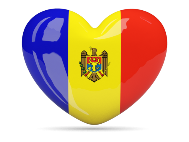Иконка-сердце. Скачать флаг. Молдавия