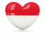 Monaco. Heart icon. Download icon.
