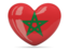 Morocco. Heart icon. Download icon.