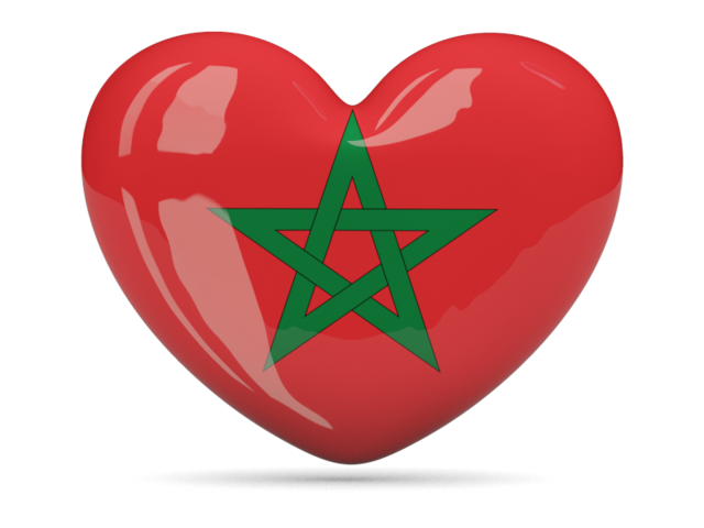 Иконка-сердце. Скачать флаг. Марокко