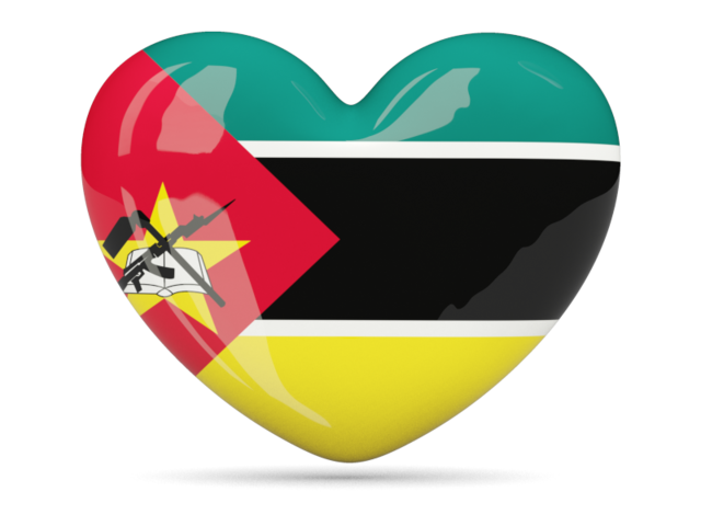 Иконка-сердце. Скачать флаг. Мозамбик