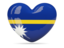 Nauru. Heart icon. Download icon.